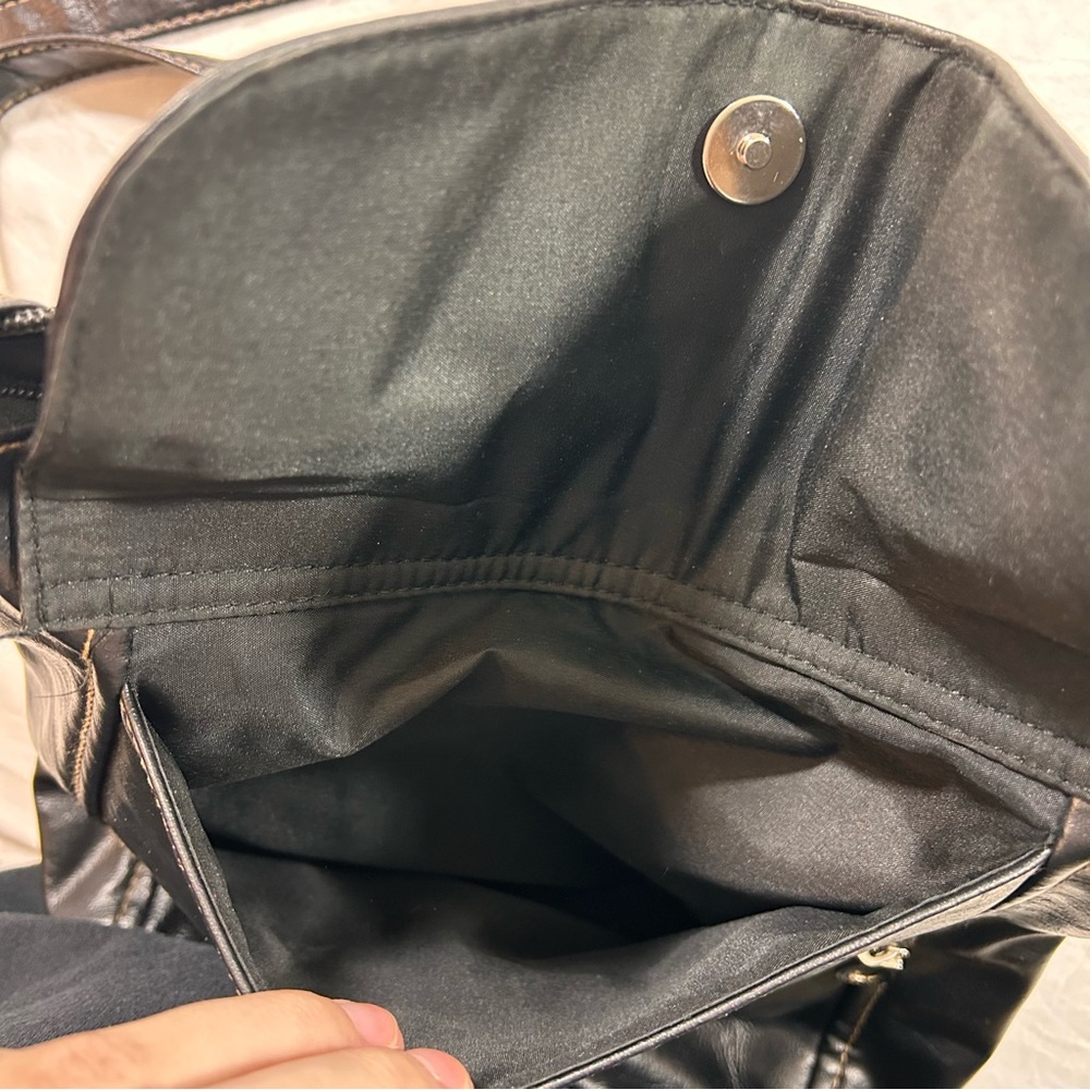 Relic Dark Leather Crossbody Bag - Picture 6 of 10